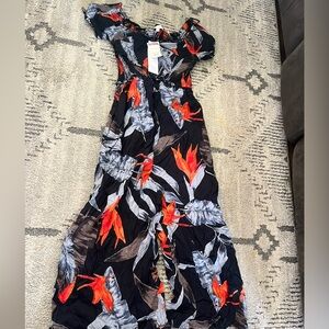 Patrons of Peace Black Floral Jumpsuit